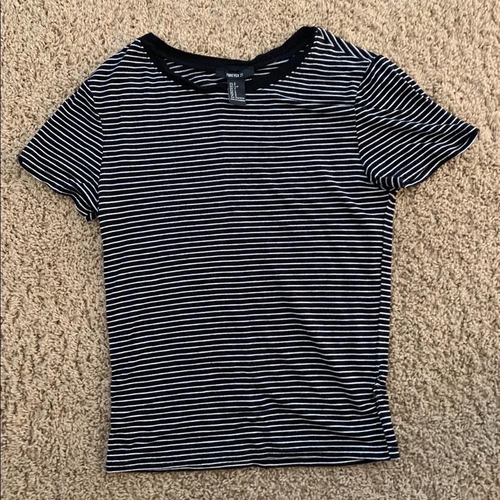 Forever 21 striped crop top